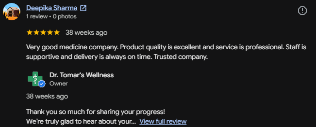 Google review screenshot