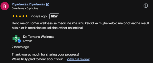 Google review screenshot